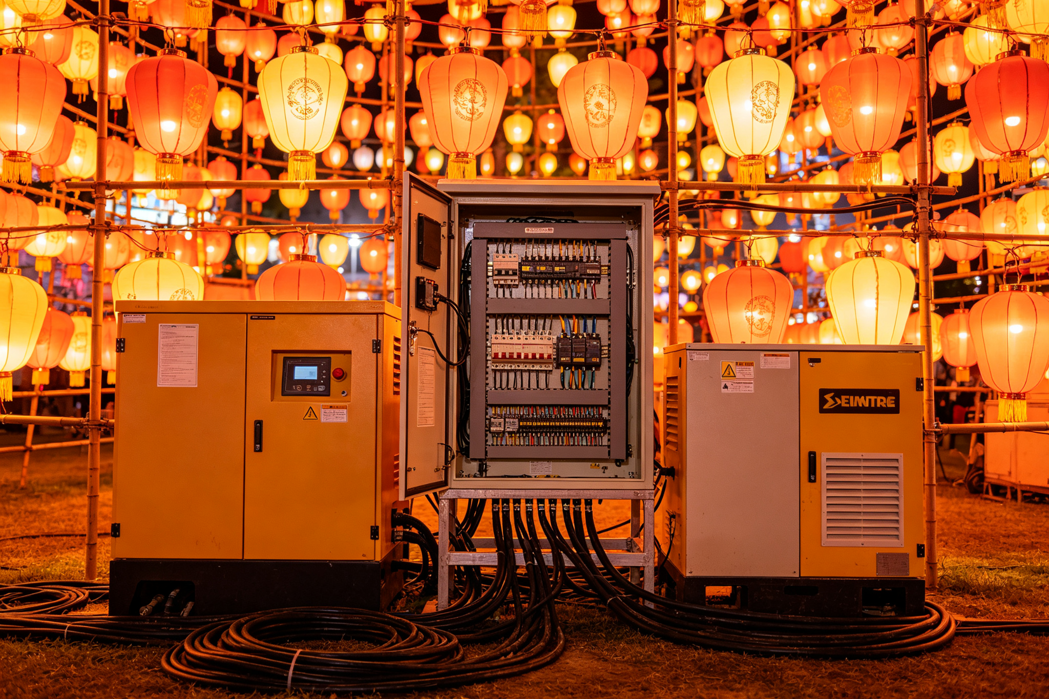 Electrical Infrastructure for Large Scale Lantern Displays