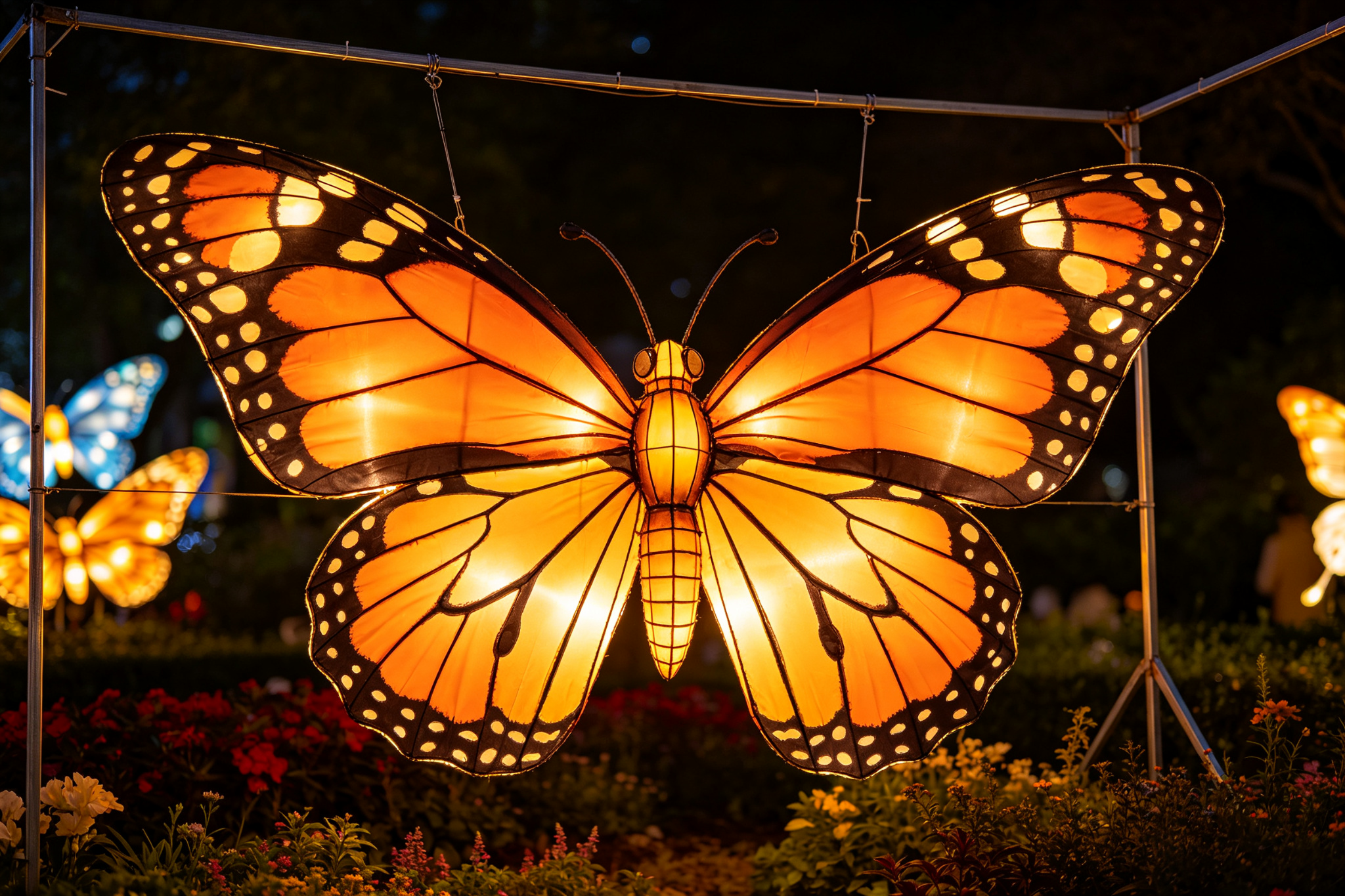 Monarch Butterfly Lantern - Custom Lanterns by Zigong Sun Culture
