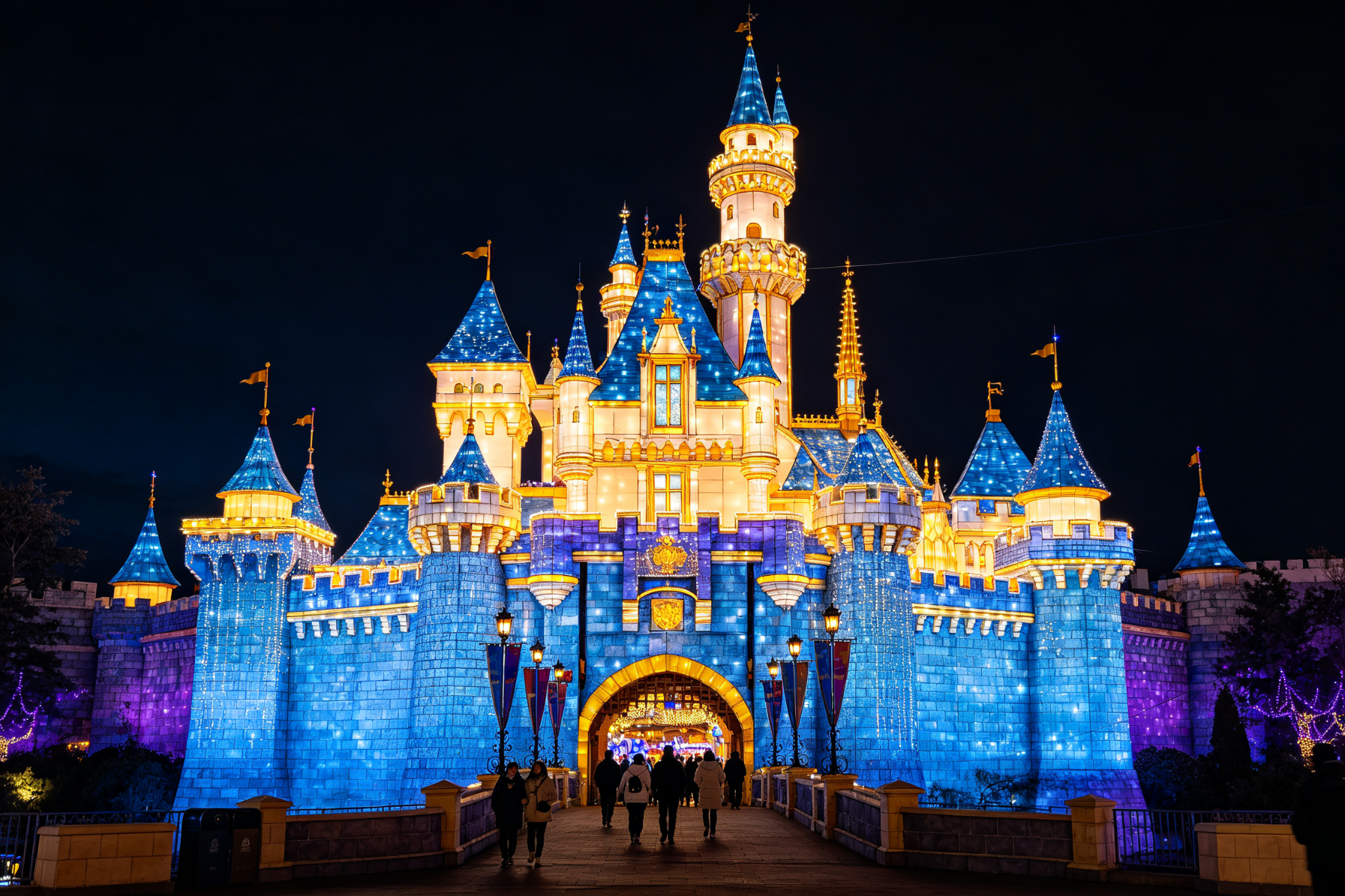 Fairy tale castle lantern festival exhibition