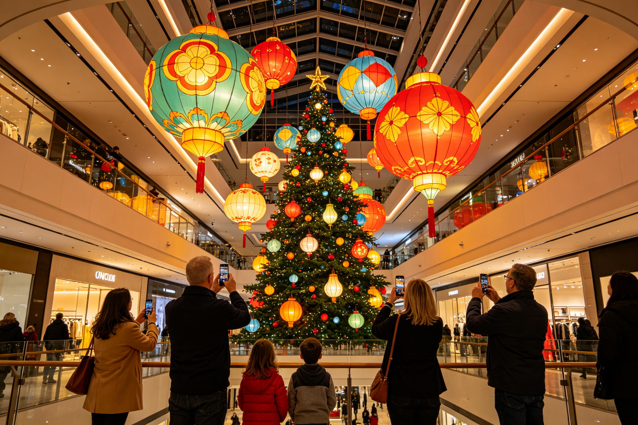 Shopping mall lantern exhibition display with custom pricing options