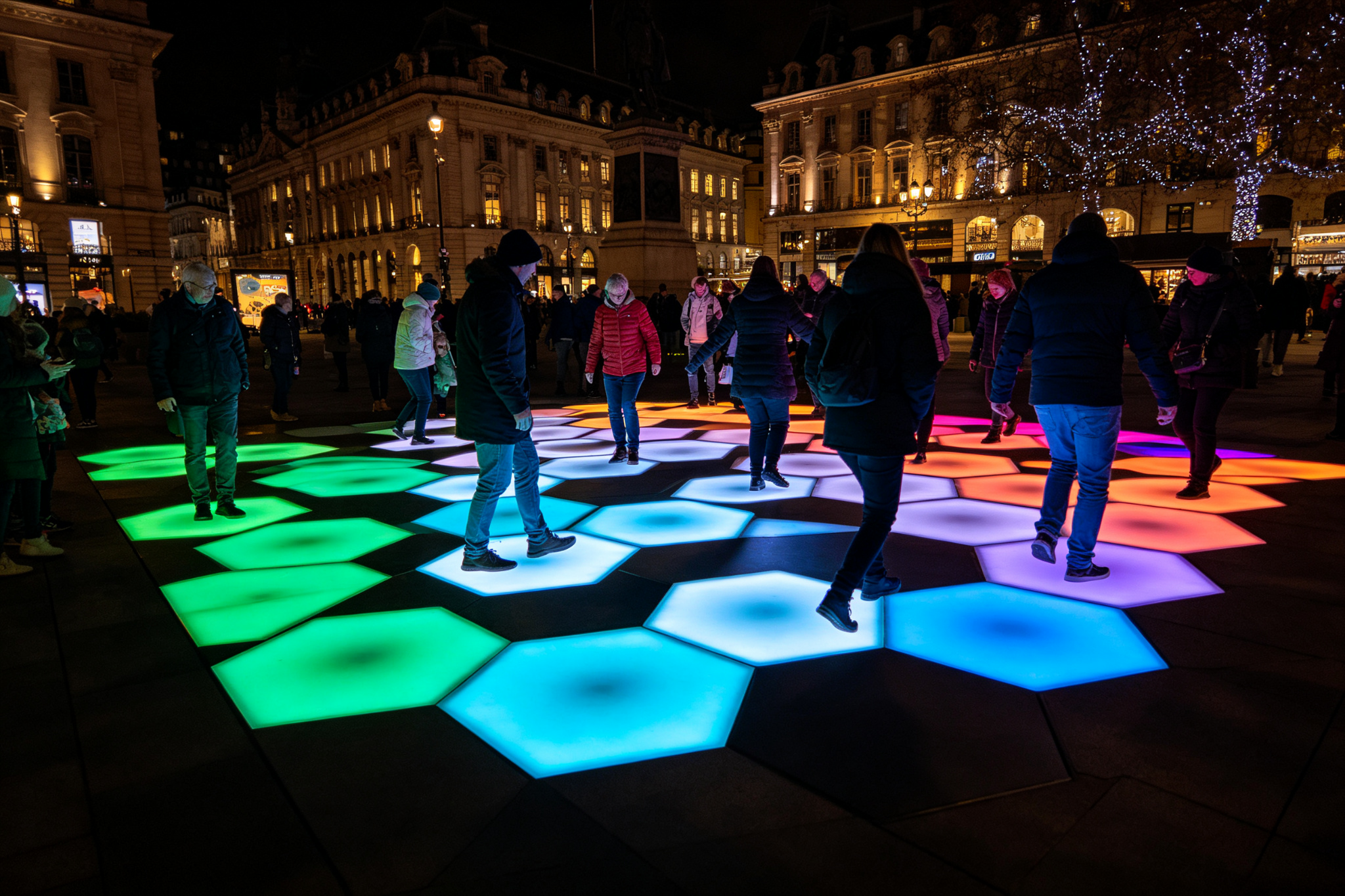 Interactive LED Light Floor - Light Art Installations by Zigong Sun Culture